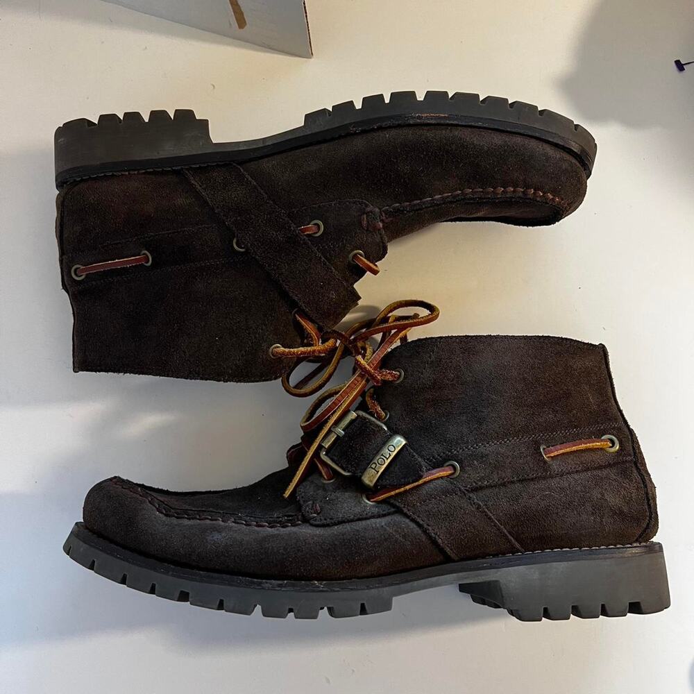 Vintage ralph lauren rumford brown boots